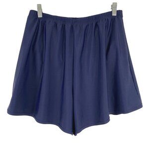 Swimsuits For All‎ Swim Shorts Womens Size 16 Blue Nylon Spandex SW-1942